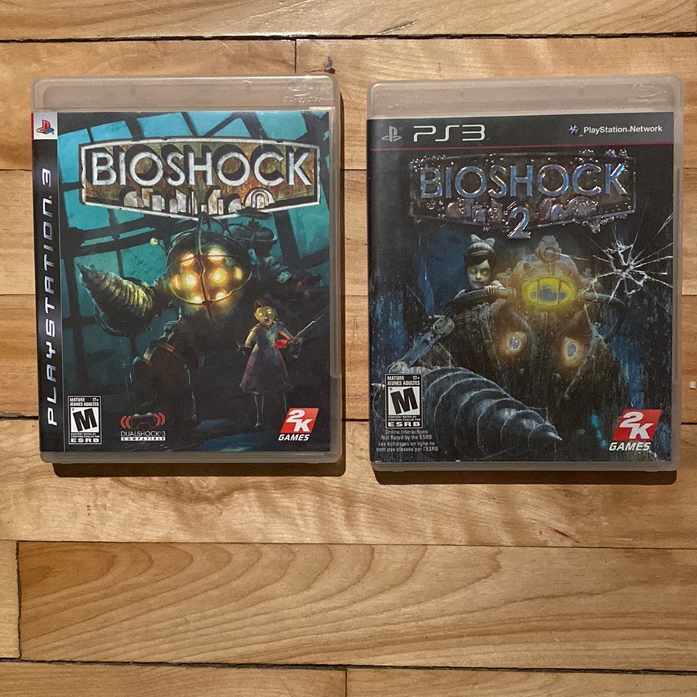 PlayStation 3 - BIOSHOCK 1  &  BIOSHOCK  2 Video Games (both included)